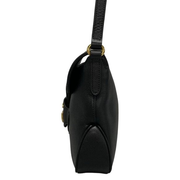Auth GUCCI GG Marmont Black Leather Shoulder Bag - Picture 4 of 16